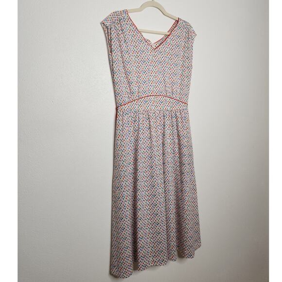 Vintage 60s 70s Popsicles Ice Cream Cones All Over Maxi Union Dress Kay Windsor - Picture 4 of 11